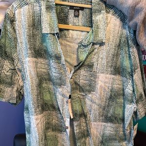 Alfani short sleeve button up shirt